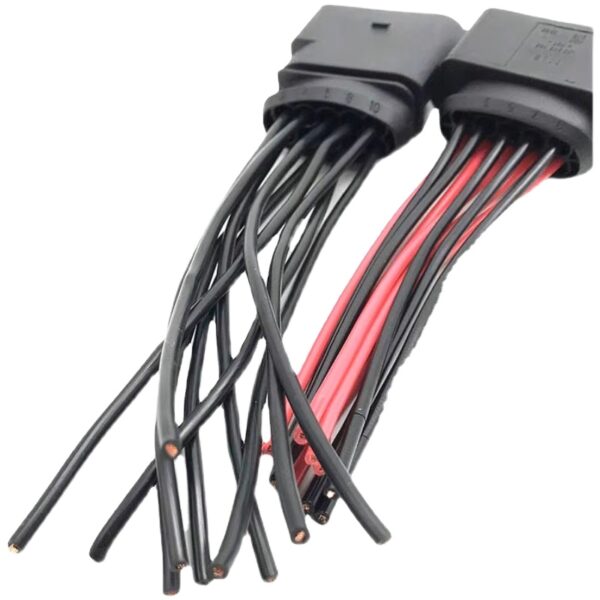 For VW Golf 7 MK7 10 to 14 Pin OEM HID Xenon Headlight Connector Adapter Wire Harness - Image 2